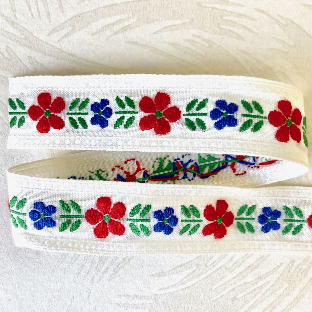 Floral & Leaf Jacquard 1" - 4 Colorways