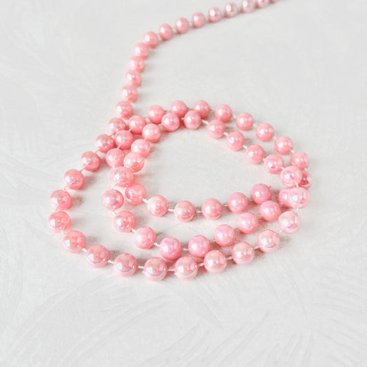 8mm Round Iridescent Pearls - 7 Colors