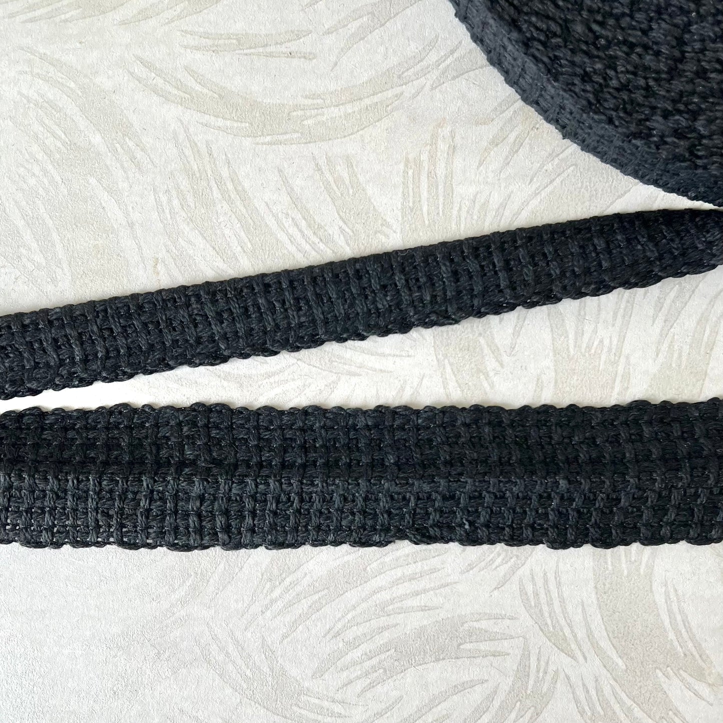 Cotton Foldover Braid Black