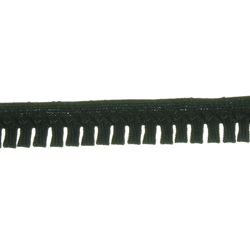 Flat Loop Fringe Fabric Trim_1| Color| Dark Navy Blue