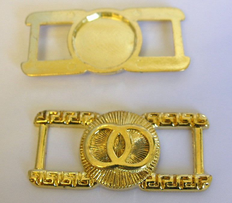 Plastic Buckle "Greek Key" Design (Box of 25)