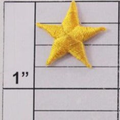 Star applique 4 colors (6 per bag)