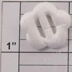 Satin Flower Buckle Applique 1" - 13 colors