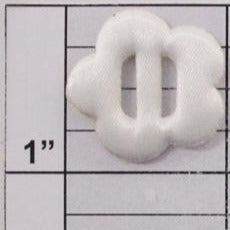 Satin Flower Buckle Applique 1" - 13 colors