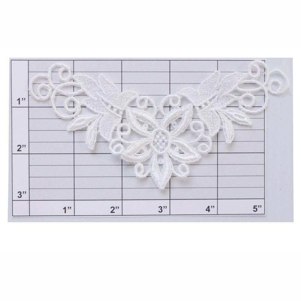 Embroidered flower applique