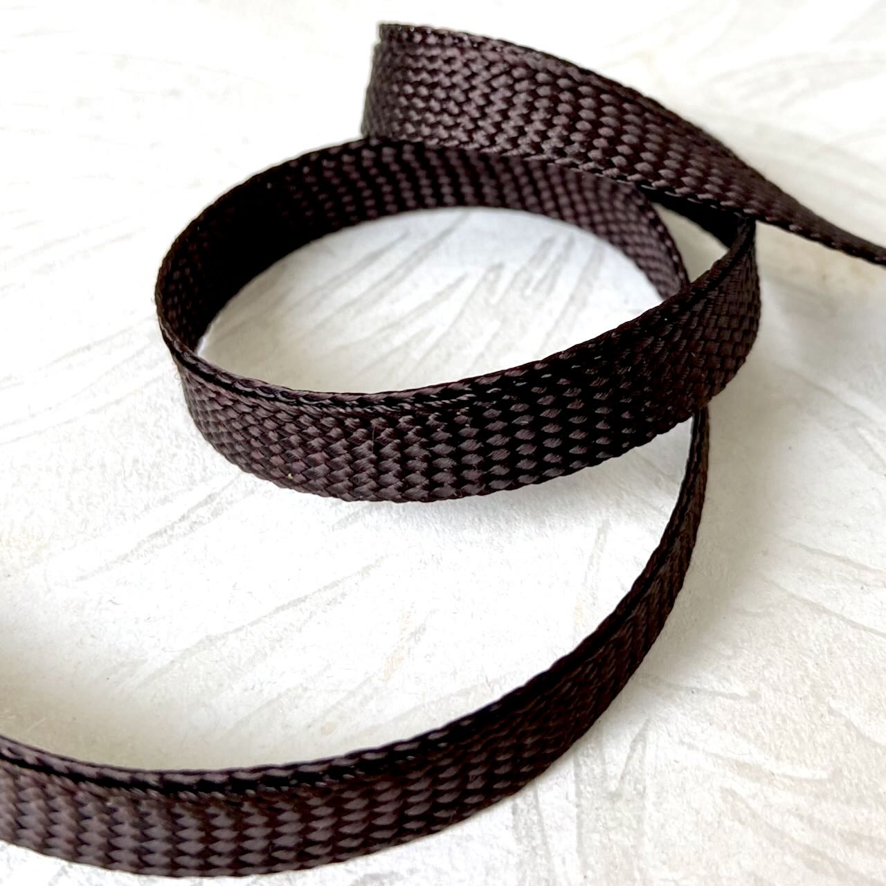 Brown Fold Over Braid 3/8"