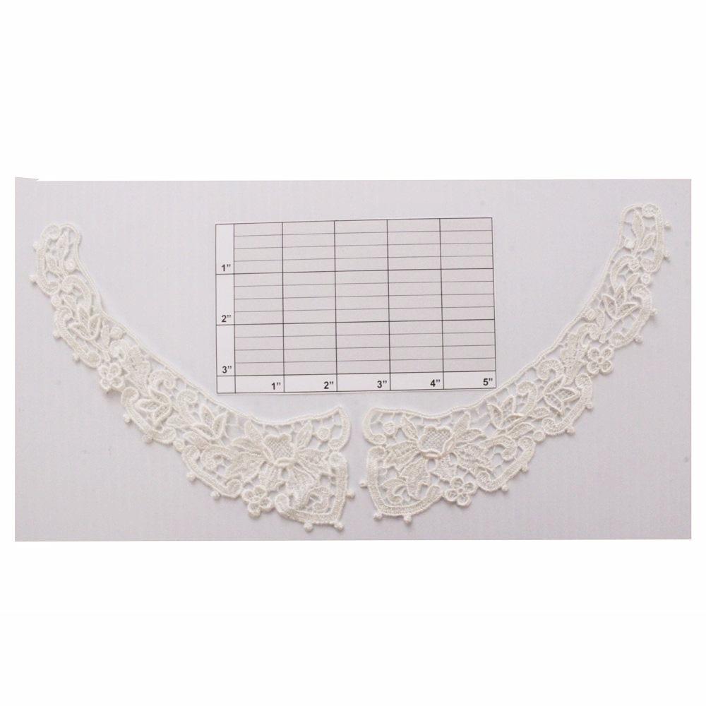 Embroidered collar pieces 2 colors