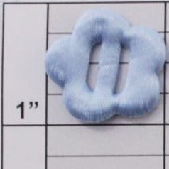 Satin Flower Buckle Applique 1" - 13 colors