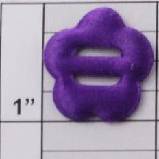 Satin Flower Buckle Applique 1" - 13 colors