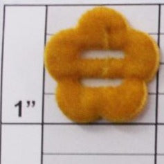 Velvet Flower Buckle Applique 11 colors (4 per bag)