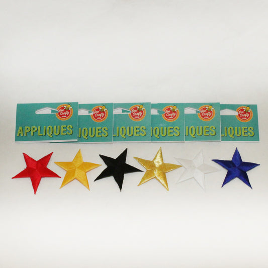 2 1/4" Stitched Star Appliques