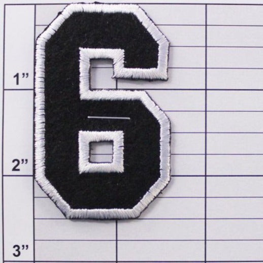 Block Number 6 or 9 Patch - 5 Colors