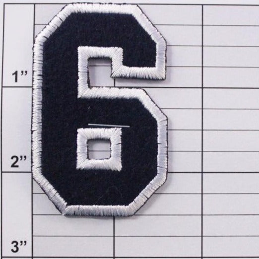 Block Number 6 or 9 Patch - 5 Colors