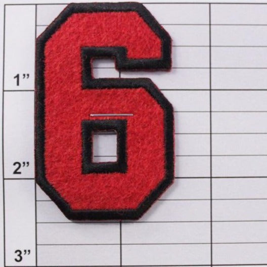 Block Number 6 or 9 Patch - 5 Colors