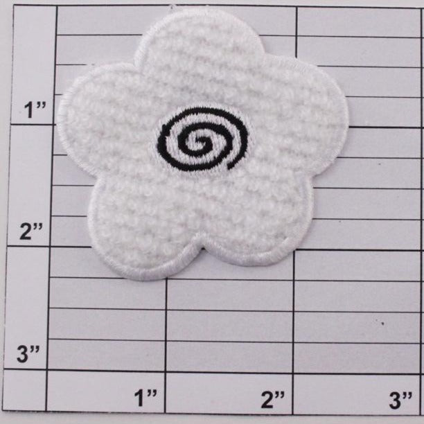 Flower w/ swirl applique 6 colors