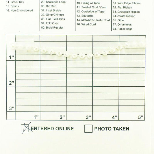 6mm Crimped Faux Molded Pearls (30 yards) * Iridescent White * #10495