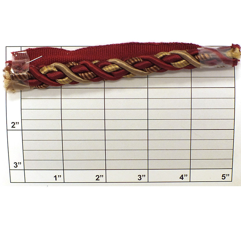 Baroque Collection Lip Cord 7/16" (Per Yard) 14 Colors