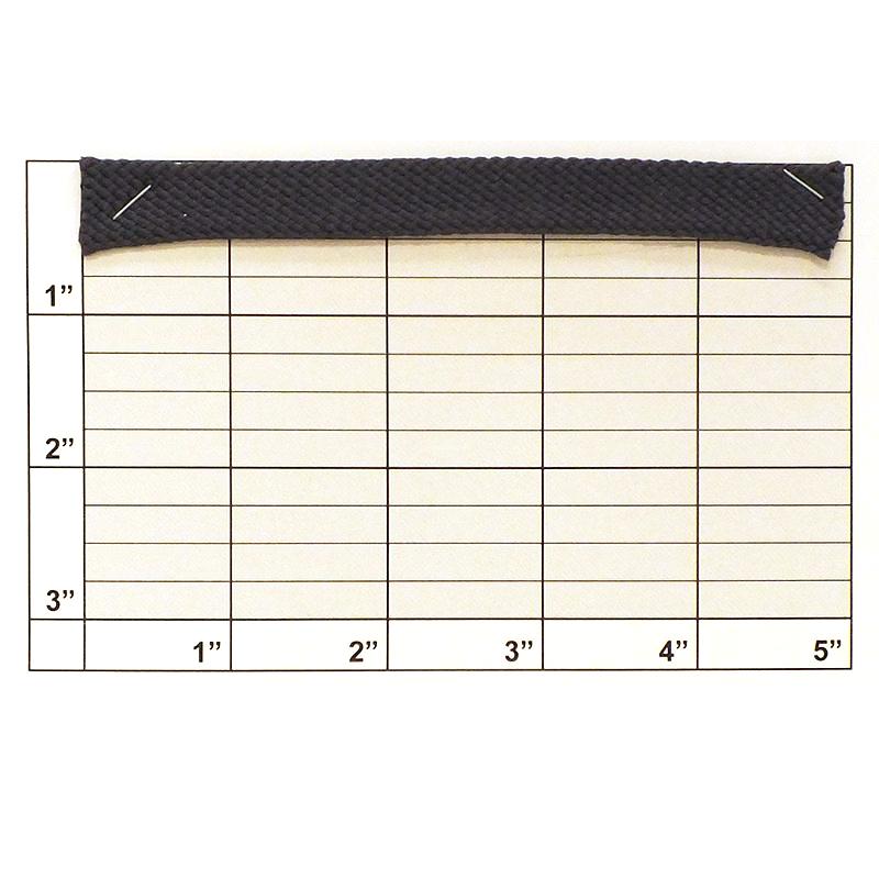 Indigo Foldover Braid 1" folded to 1/2"