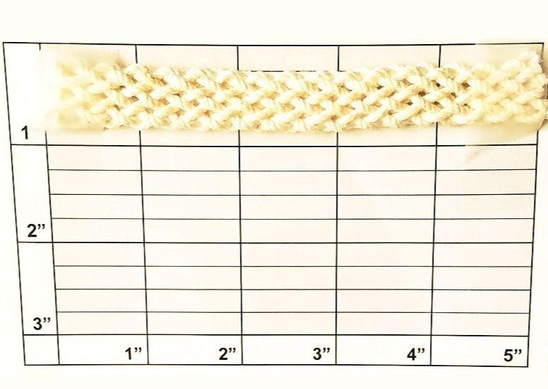 Thick Open Weave Tubular Braid 5/8" 2 Colors