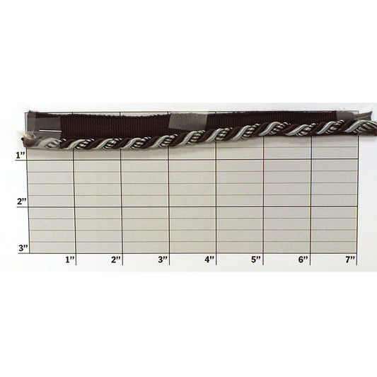 Baroque Collection Lip Cord 3/16" (Per Yard) 3 Colors