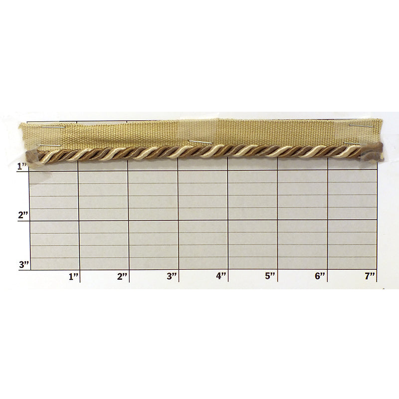 Baroque Collection Lip Cord 3/16" (Per Yard) 3 Colors