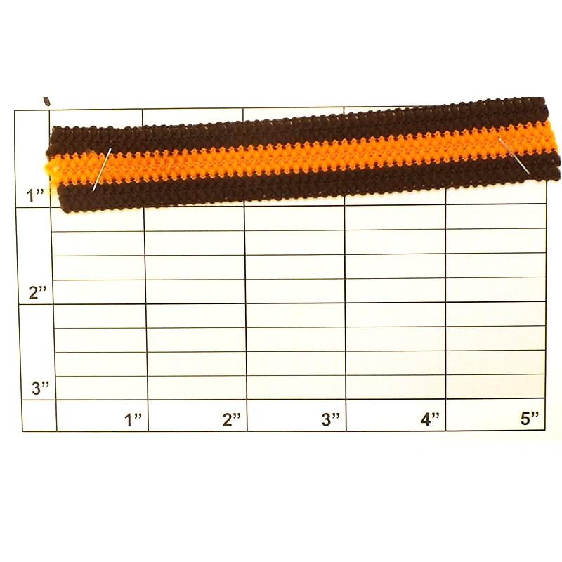Striped Knit Braid 7/8" - 4 Colorways