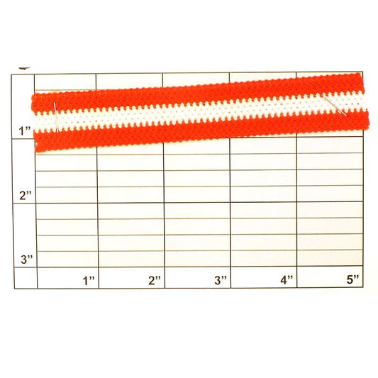 Striped Knit Braid 7/8" - 4 Colorways