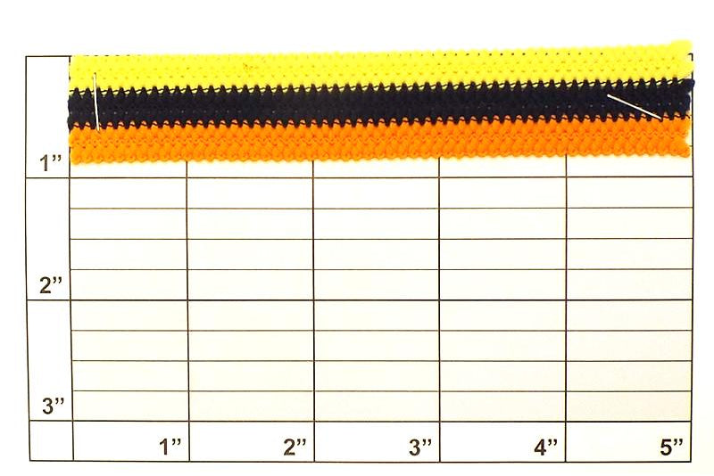 Striped Knit Braid 7/8" - 4 Colorways