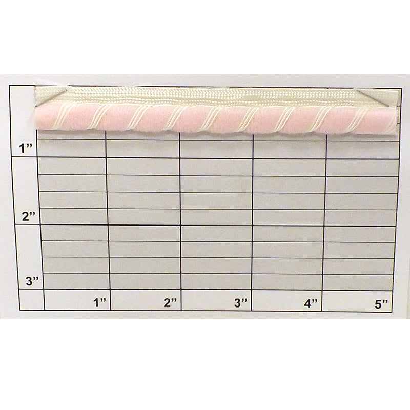 Pastel Cord Edge w/ Lip 3/8" (Per Yard) 2 Colors