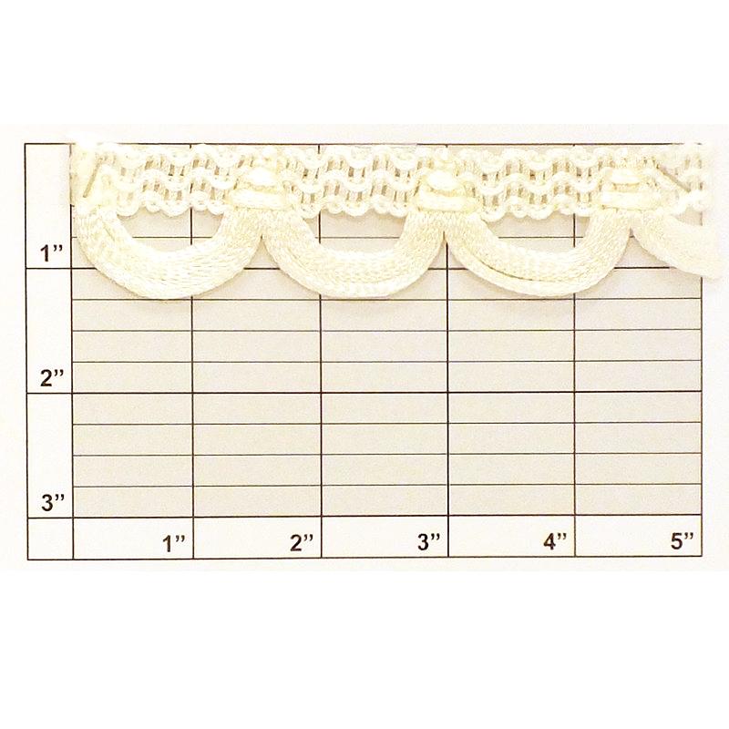 Swag Loop Fringe 1-1/4" (Per Yard) White