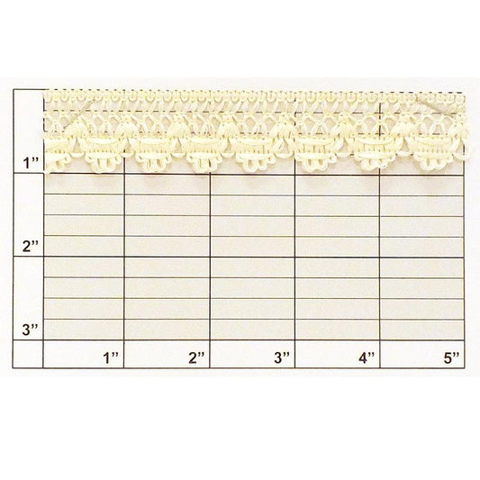 Scalloped Loop Braid 1" (Per Yard) 3 Colors