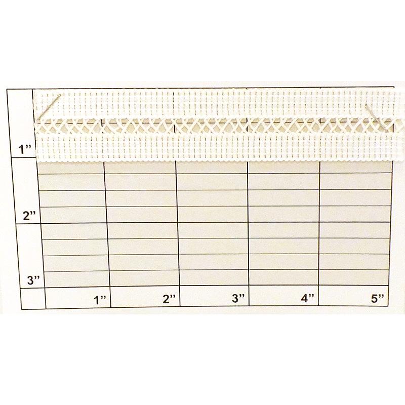 X Center Braid 1" White