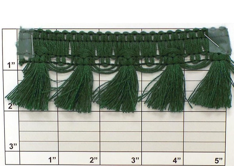 Tassel Eyelash Fringe 2" (Per Yard) 4 Colors