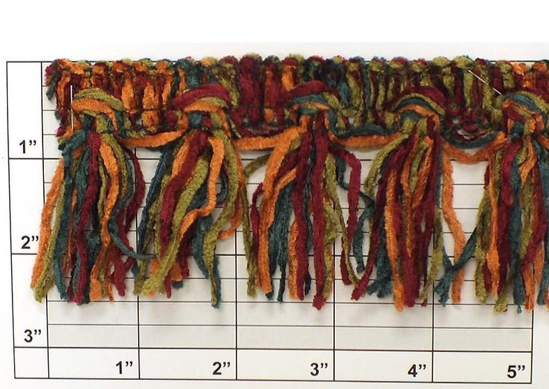 Versaille Multicolor Chenille Tassel Fringe 2-1/2" 17 Colors