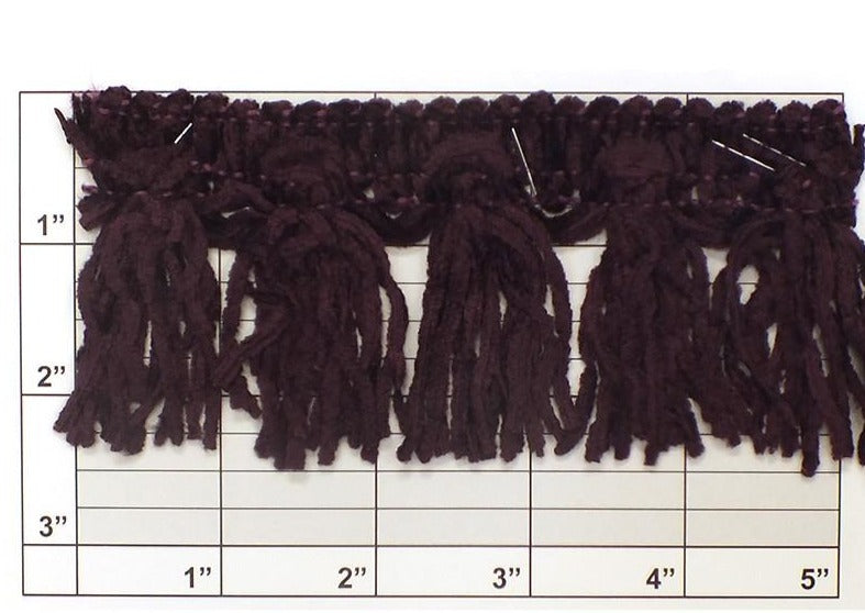 Versaille Solid Color Chenille Tassel Fringe 2-1/2" 41 Colors