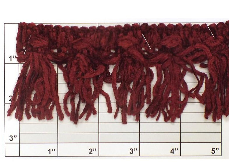 Versaille Solid Color Chenille Tassel Fringe 2-1/2" 41 Colors