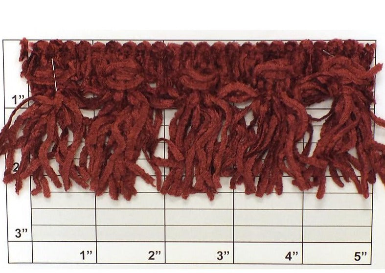 Versaille Solid Color Chenille Tassel Fringe 2-1/2" 41 Colors