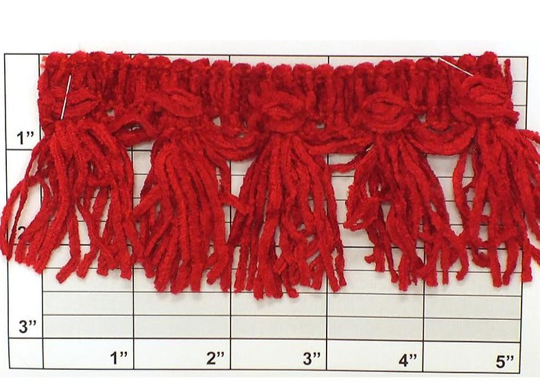 Versaille Solid Color Chenille Tassel Fringe 2-1/2" 41 Colors