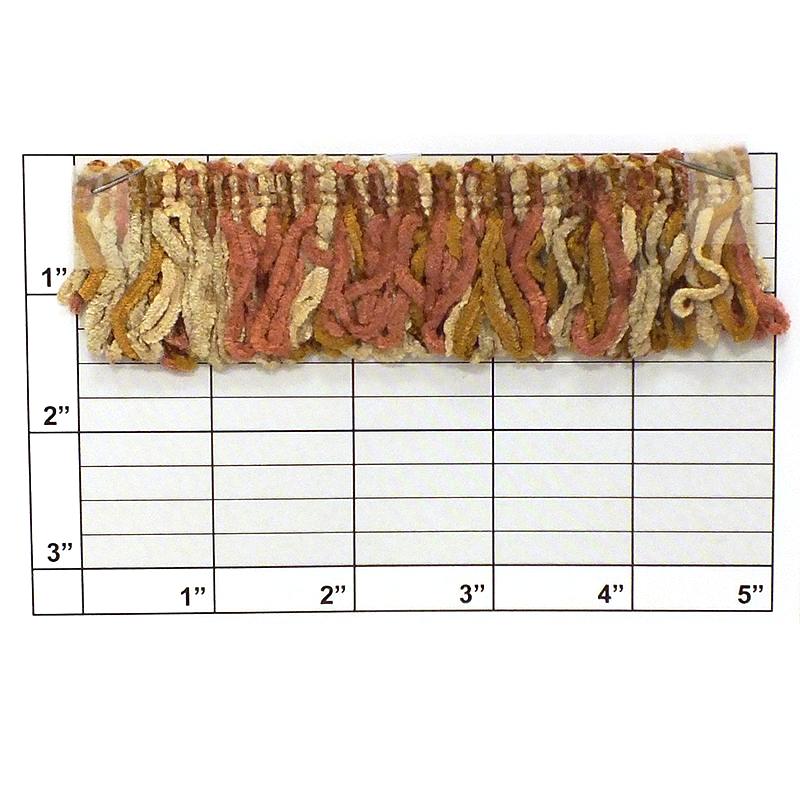 Versaille Multicolor Rayon Chenille Loop Fringe 1-1/2" (Per Yard) 4 Colors