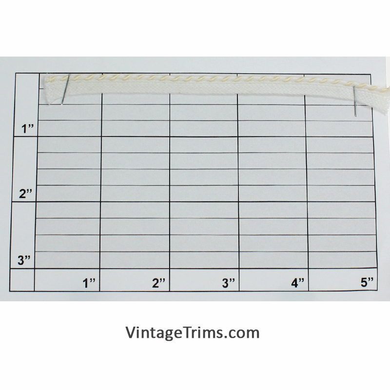 Piping w/Tape 5/16" (Per Yard) White/Ivory
