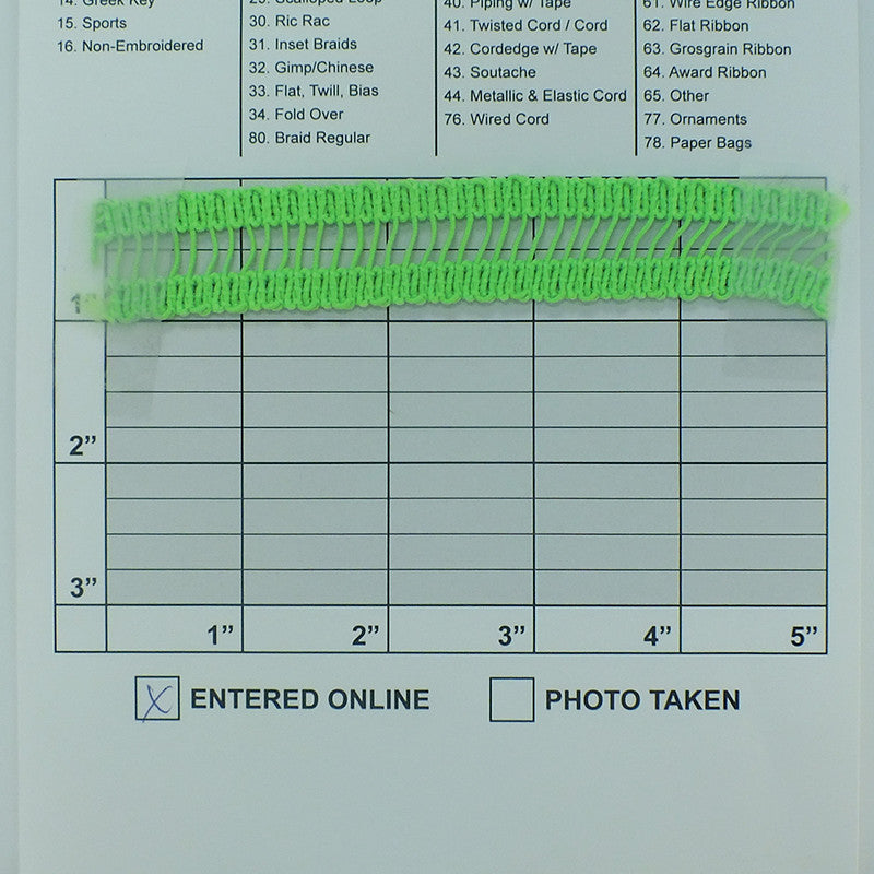 Elastic Fluorescent Ladder Braid 7/8" - 3 Colors