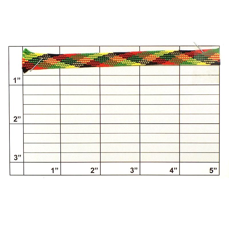 Triangle Zig Zag Flat Braid 3/8" - 4 Colorways