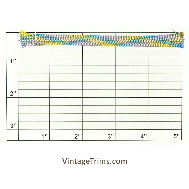 Triangle Zig Zag Flat Braid 3/8" - 4 Colorways