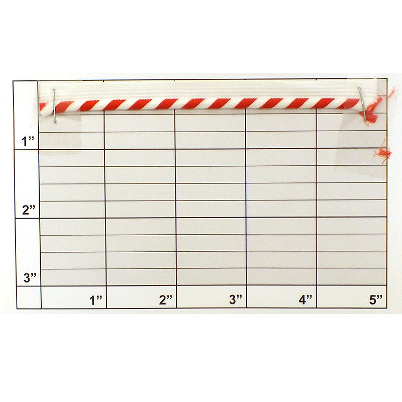 Diagonal Stripe Piping w/ Tape 1/8" (Per Yard) 2 Colors