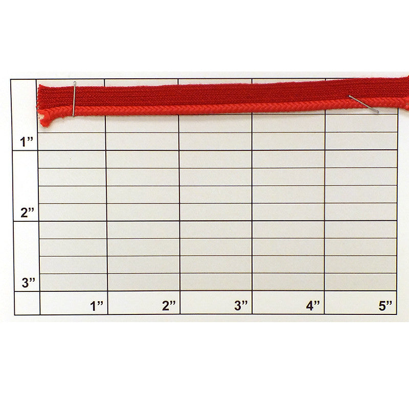 Cordedge w/Lip 1/8" (Per Yard) Red
