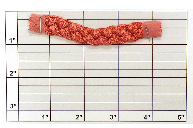 Chunky Braided Knit Cord 1/2" Salmon