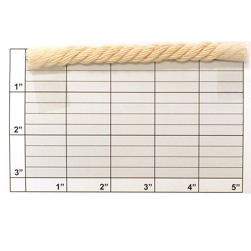 Twisted Cord 7/16" (Per Yard) Cream