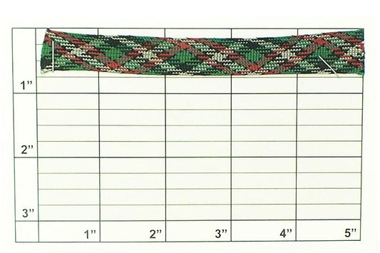 Retro Diagonal Weave Flat Braid 9/16" - 3 Colorways