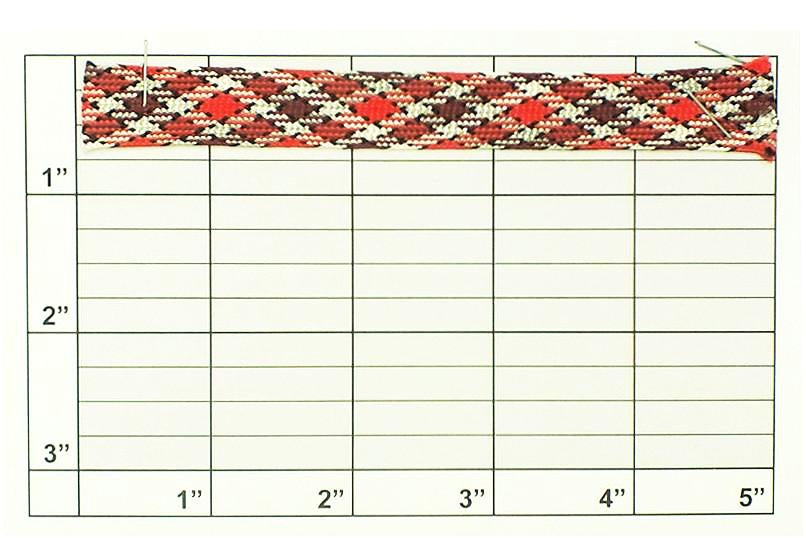 Retro Diagonal Weave Flat Braid 9/16" - 3 Colorways