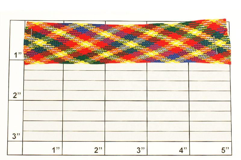 Diagonal Weave Flat Braid 1"